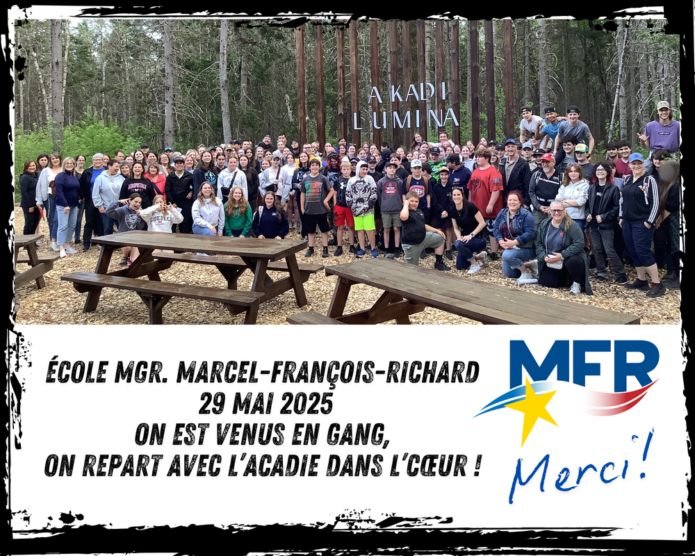 On est venus en gagne, on repart avec l’Acadie dans le cœur!